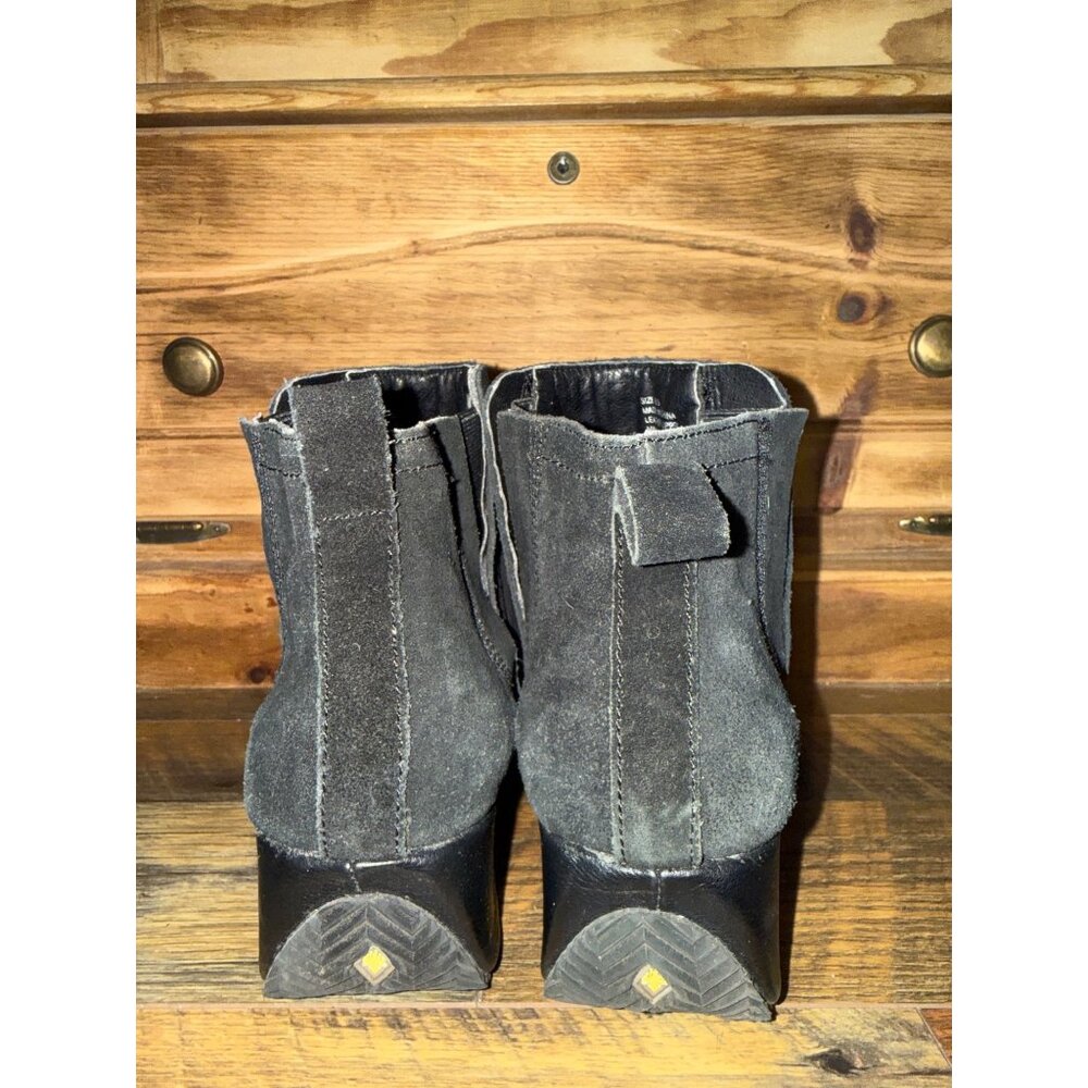 VOLATILE Burlingham Black Suede Stacked Heel Boots Size‎ 8.5 - Picture 6 of 14